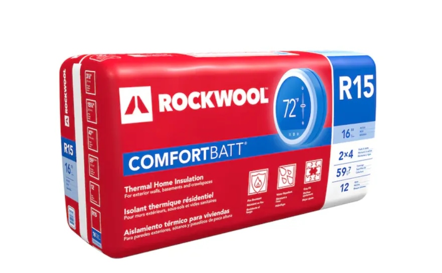 [701A008] FIBRA R15 SIN PAPEL 3.5"x15"x47" ROCKWOOL COMFORTBATT RXCB351525 (5.54MT2)