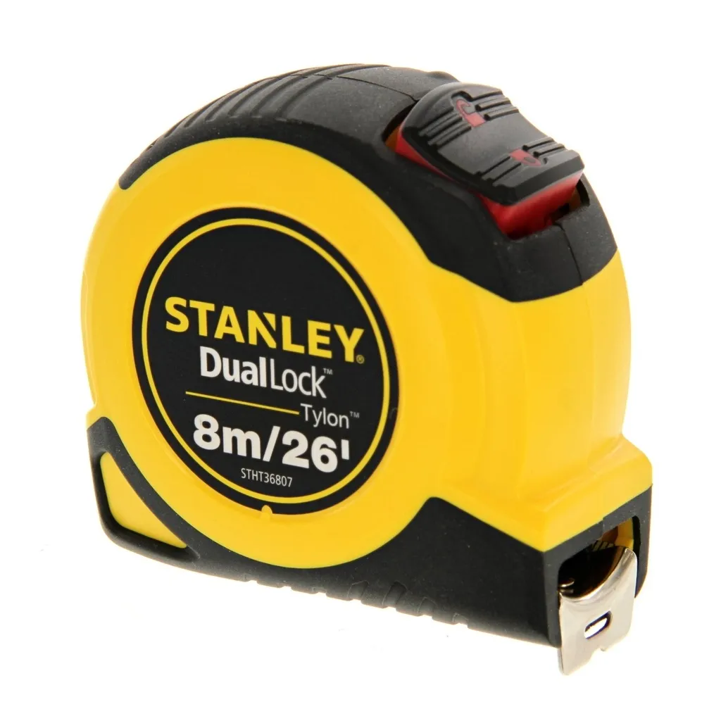 CINTA METRICA 8M DOBLE BLOQUEO STANLEY STHT36807-0/STHT37236-5