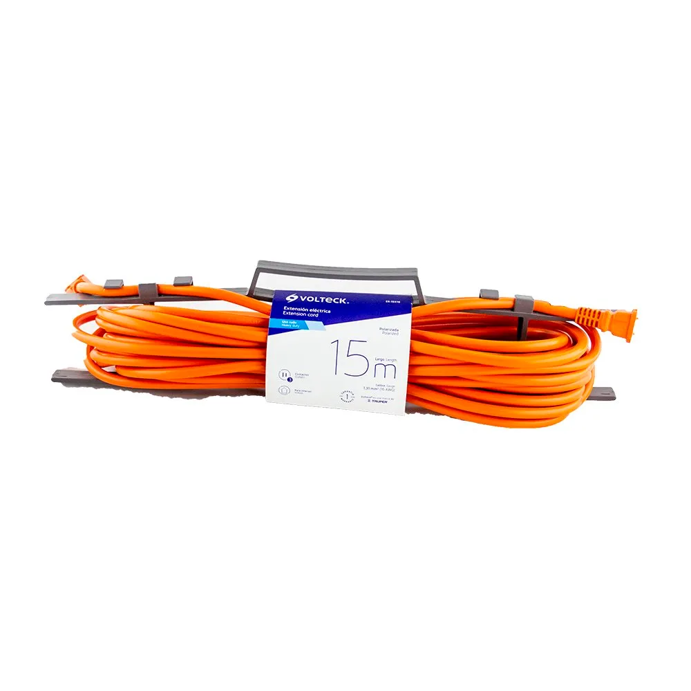 EXTENSION ELECTRICA  NARANJA USO PESADO 50 PIES SMART LIFE