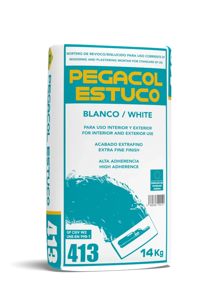 PEGACOL STUCCO BLANCO FUNDA 30 LBS - 411/413