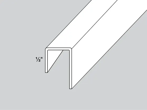 [709P018] ESQUINERO PLASTICO JOTA LISO 1/2' X 10 USA