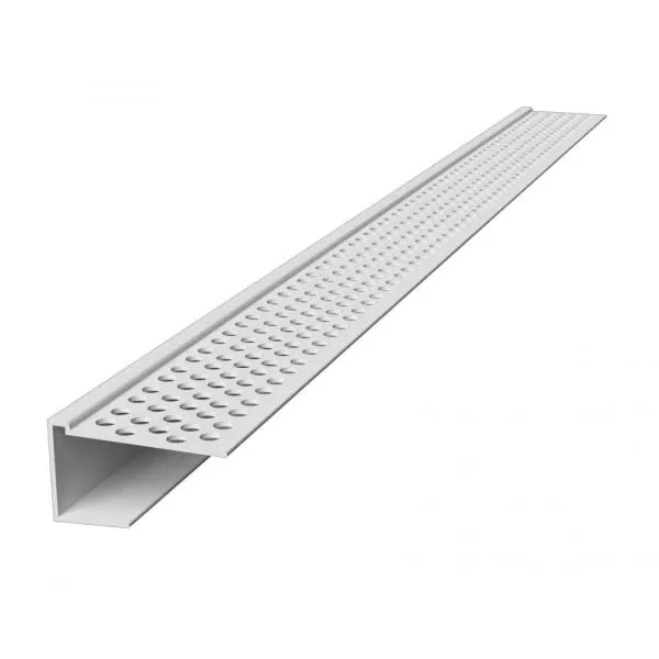 [709P019] ESQUINERO PLASTICO JOTA PERFORADO 1/2' X 10' USA