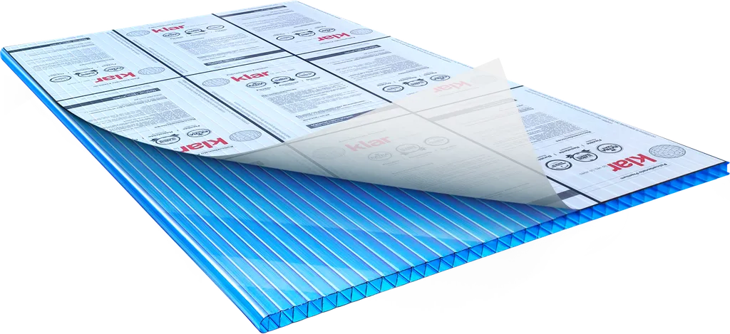 [711PA024] PLANCHA POLICARBONATO AZUL 6mm x 4' x 8' KLAR