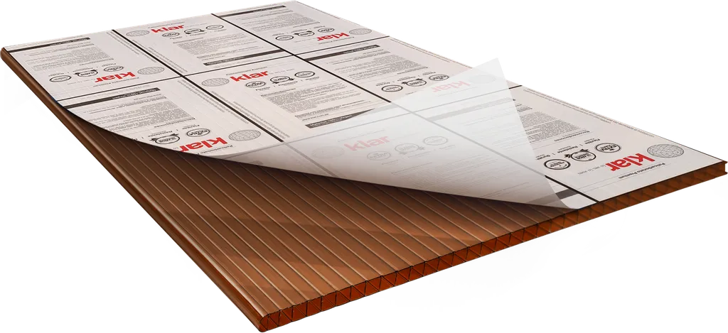 [711PA027] PLANCHA POLICARBONATO BRONCE 6mm x 4' x 8' KLAR