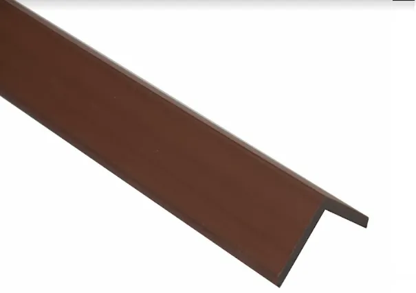 [714T070] ANGULAR DE TERMINACION ECOMAT (REDWOOD) COLOR MARRON OSCURO 5.5cm x 5.5cm x 290cm PREMIUM