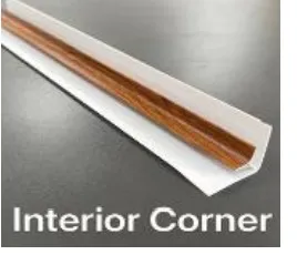 ANGULAR PVC ESQUINA INTERIOR COLOR MARRON OSCURO 5.95mt ECOMAT (58001-1)