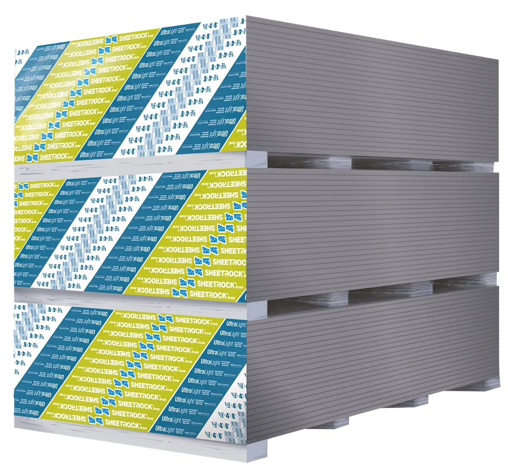 PLANCHA YESO ULTRALIGERA 1/2" x 4' x 8' USG SHEETROCK®ULTRALIGHT